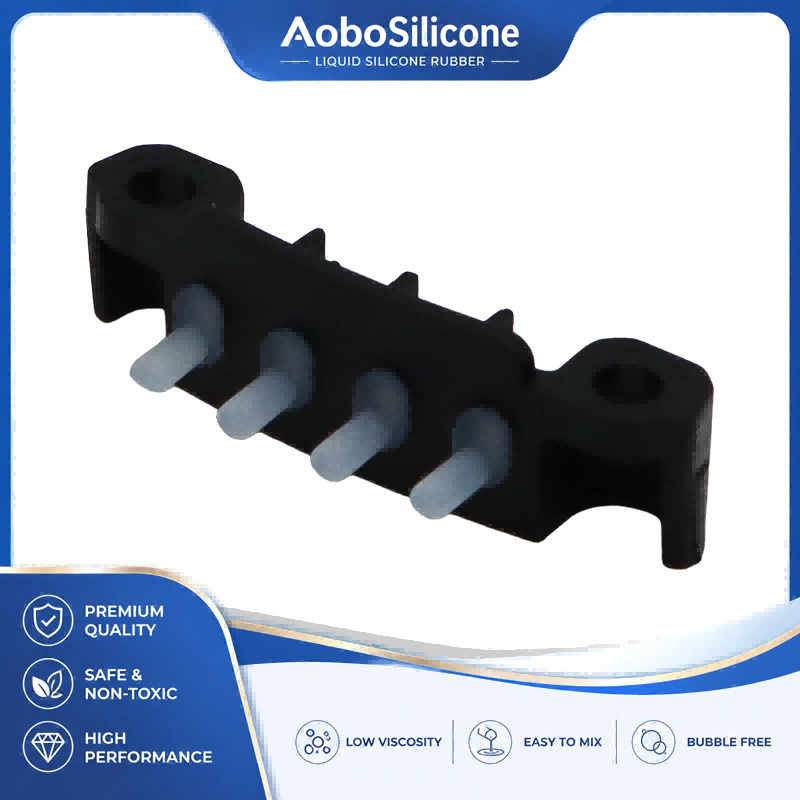 Ensemble clavier surmoulé LSR avec support en plastique