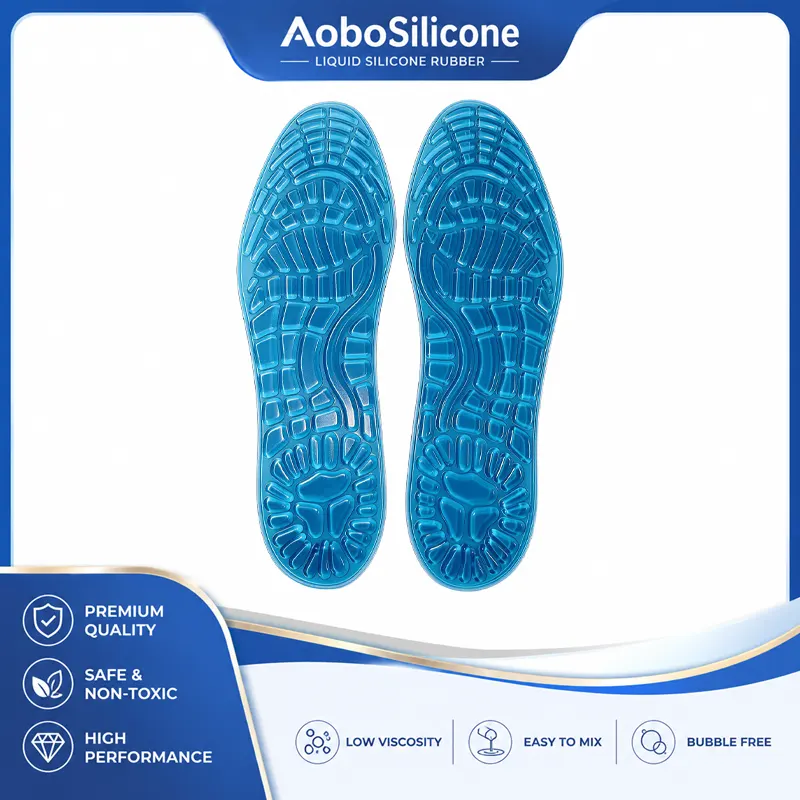 Semelles intérieures en gel de silicone absorbant les chocs